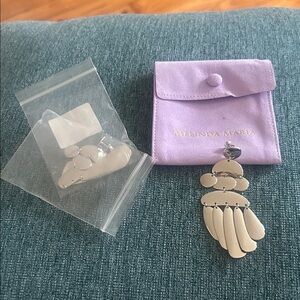 Melinda Maria Silver Dangle Earrings